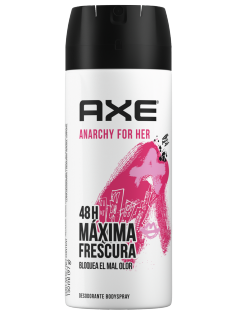 Desodorante Axe en aerosol Anarchy de 150 ml con tecnología doble acción para mujer