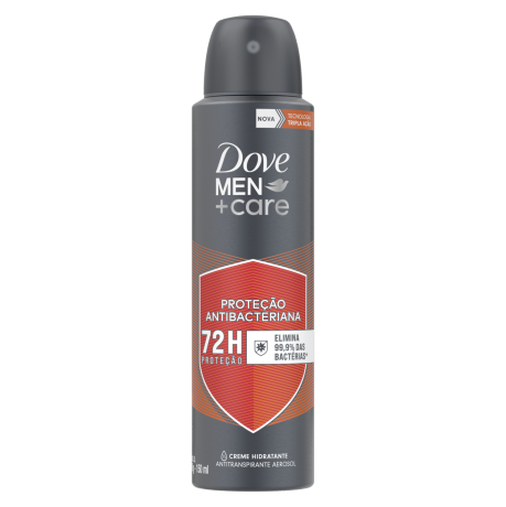 Desodorante Antitranspirante Aerosol Dove Men+Care Proteção Antibacteriana 150ml