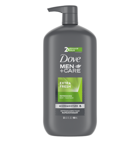 Dove Men+Care Extra Fresh Body Wash Front of Pack