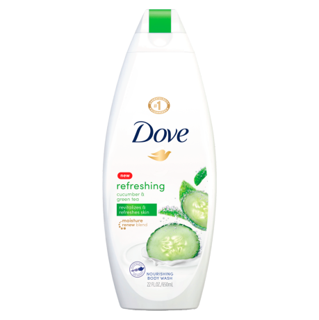 Jabón líquido para el cuerpo Pepino & Té verde Dove