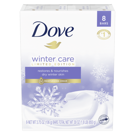 Dove Winter Care Beauty Bar 8 bar 3.75oz