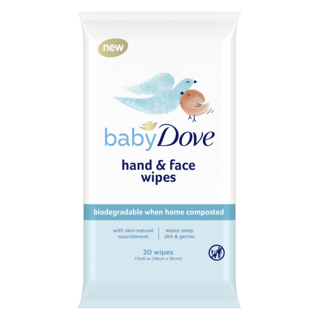Toallitas para manos y cara Baby Dove