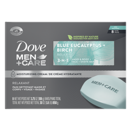 Dove Men+Care Blue Eucalyptus and Birch Beauty Bar