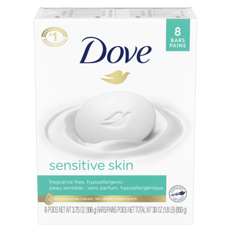 Dove Sensitive Skin Beauty Bar 3.75oz 8pk