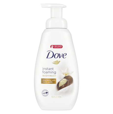 Dove Instant Foaming Body Wash Shea Butter with Warm Vanilla