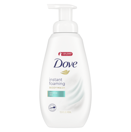 Dove Instant Foaming Body Wash Sensitive Skin