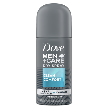 Dove Men+Care Dry Spray Antiperspirant Deodorant Clean Comfort 1 oz