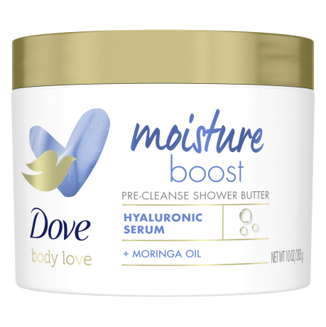Dove Body Love Moisture Boost Pre-Cleanse Shower Butter 10 OZ.