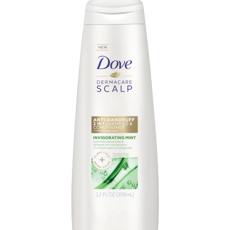 Dove Dermacare Scalp Invigorating Mint 2 in 1 12 oz