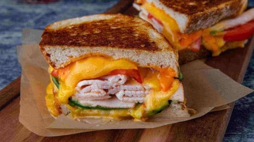 Spicy Grilled Cheese with Turkey, Tomato & Avocado Recipe