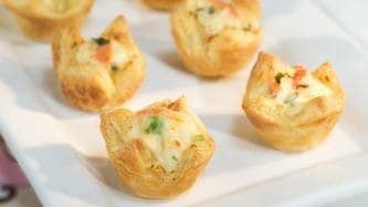 Vegetable & Cheese Pastry Puffs