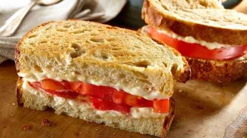 Racer's Tomato Sandwich with Mayo