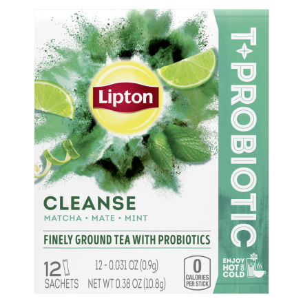 Tea + Probiotic Cleanse Powdered Tea Sachets| Lipton
