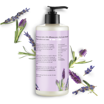 Back of body lotion pack Love Beauty and Planet Argan Oil & Lavender Body Lotion Soothe & Serene 13.5oz