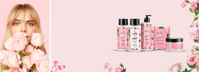 Love Beauty and Planet Rose and Murumuru Butter Collection