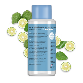 Back of shampoo pack Love Beauty Planet Sulfate-Free Sea Salt & Bergamot Shampoo Deep Detox 13.5oz