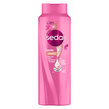 Imagen al frente del paquete Shampoo Sedal Ceramidas 620 ml