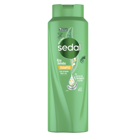 Imagen al frente del paquete Shampoo Sedal Rizos Definidos 620 ml