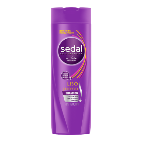 Imagen al frente del paquete Sedal Shampoo Liso Perfecto 650 ml