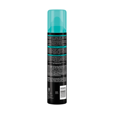 imagen al reverso del paquete - una lata de 7.54 oz TRESemmé Beauty-Full Volume Flexible Finish Hair Spray